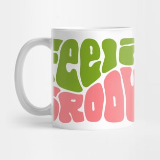 Feelin' Groovy Colorful Word Art Mug